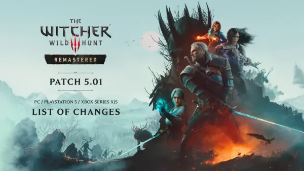 The Witcher 3 Remastered : le patch 5.01 corrige les esquives, les bugs et améliore l'image