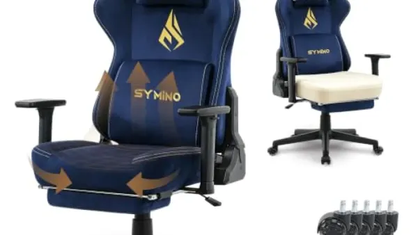 Symino XL bleu foncé : notre avis sur cette chaise gamer à 170,99 € chez Amazon