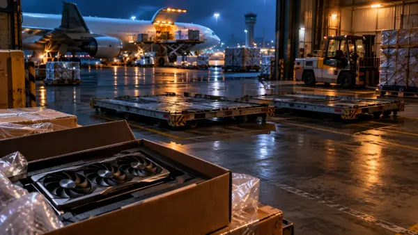 RTX 5090 : deux palettes à 2,5 millions de reais disparaissent dans un aéroport brésilien