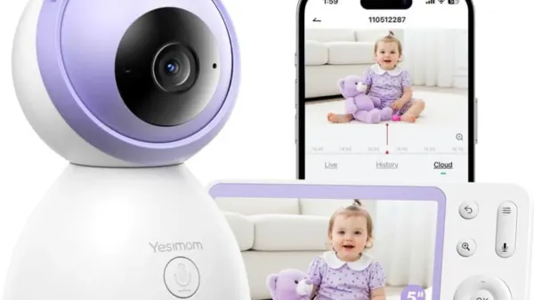 Babyphone YESIMOM 2K à 81,22 € : écran 5 pouces et caméra 360° à -26 % sur Amazon