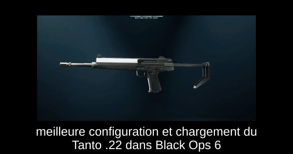 meilleure configuration et chargement du Tanto .22 dans Black Ops 6