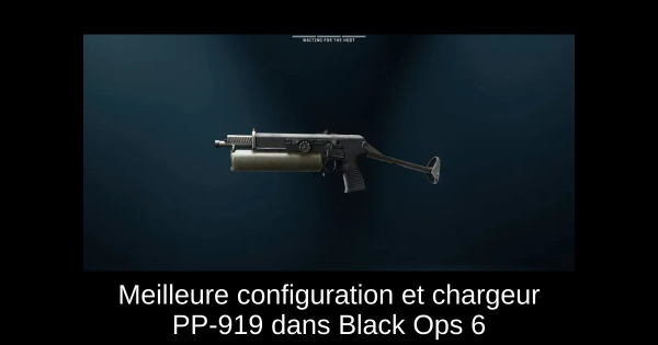 Meilleure configuration et chargeur PP-919 dans Black Ops 6