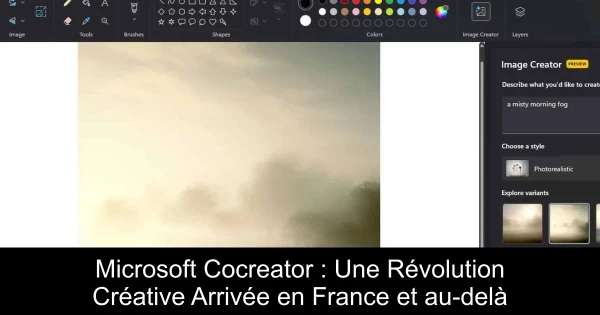 Microsoft Cocreator : Une Révolution Créative Arrivée en France et au-delà