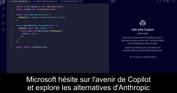 Microsoft hésite sur l'avenir de Copilot et explore les alternatives d'Anthropic