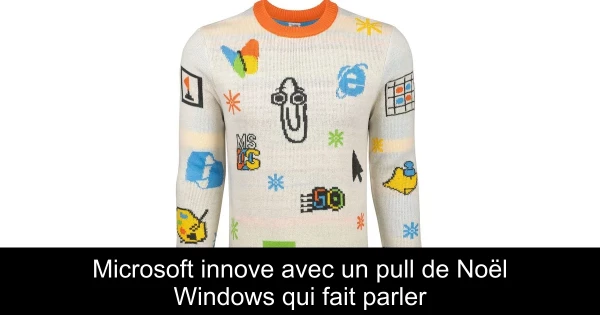 Microsoft innove avec un pull de Noël Windows qui fait parler