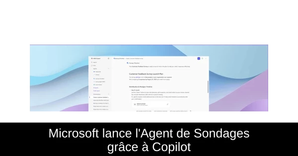 Microsoft lance l'Agent de Sondages grâce à Copilot