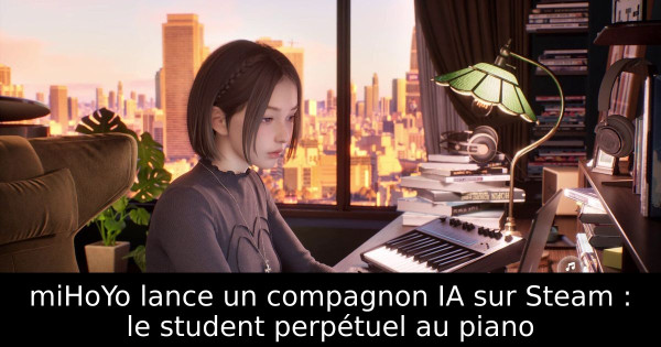 miHoYo lance un compagnon IA sur Steam : le student perpétuel au piano