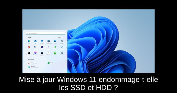 Mise à jour Windows 11 endommage-t-elle les SSD et HDD ?