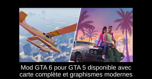Mod GTA 6 pour GTA 5 disponible avec carte complète et graphismes modernes