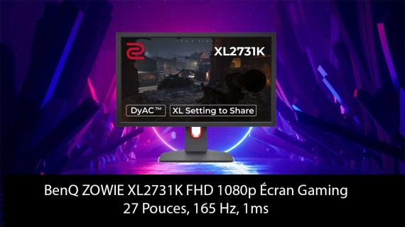 Moniteur de Gaming BenQ ZOWIE XL2731K FHD 1080p : La Performance Ultime pour les Joueurs !