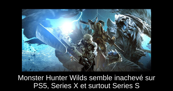 Monster Hunter Wilds semble inachevé sur PS5, Series X et surtout Series S