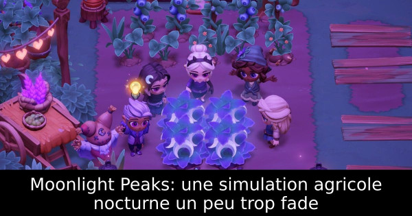 Moonlight Peaks: une simulation agricole nocturne un peu trop fade