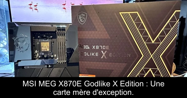 MSI MEG X870E Godlike X Edition : Une carte mère d'exception.
