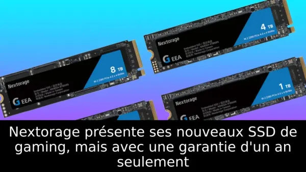 Nextorage présente ses nouveaux SSD de gaming, mais avec une garantie d'un an seulement