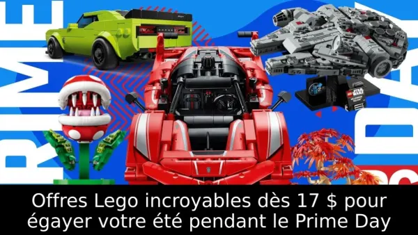 Offres Lego incroyables dès 17 $ pour égayer votre été pendant le Prime Day