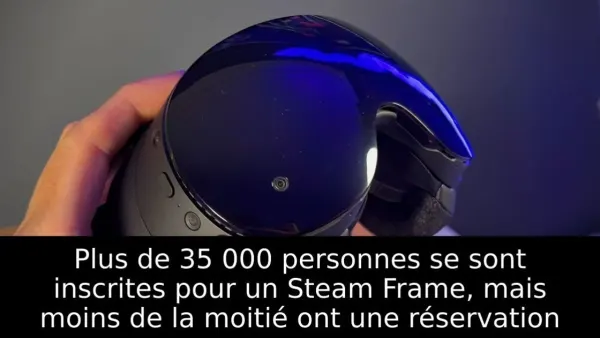 Plus de 35 000 personnes se sont inscrites pour un Steam Frame, mais moins de la moitié ont une réservation