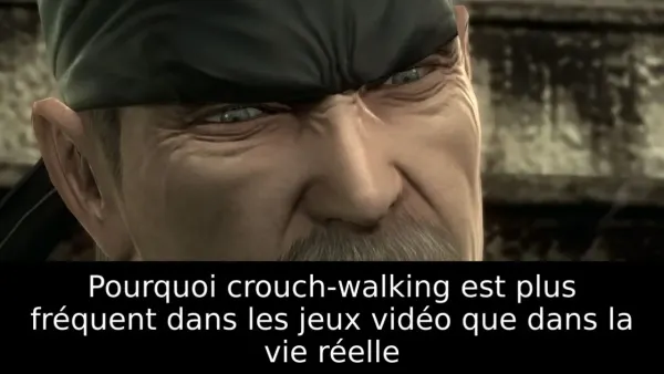Pourquoi crouch-walking est plus fréquent dans les jeux vidéo que dans la vie réelle