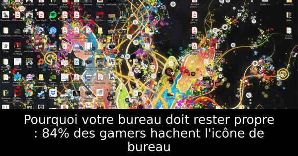 Pourquoi votre bureau doit rester propre : 84% des gamers hachent l'icône de bureau