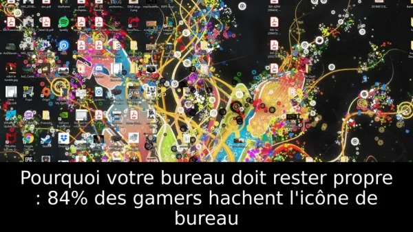 Pourquoi votre bureau doit rester propre : 84% des gamers hachent l'icône de bureau