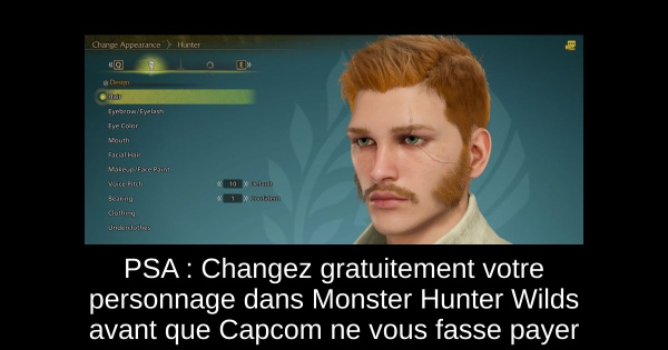PSA : Changez gratuitement votre personnage dans Monster Hunter Wilds avant que Capcom ne vous fasse payer