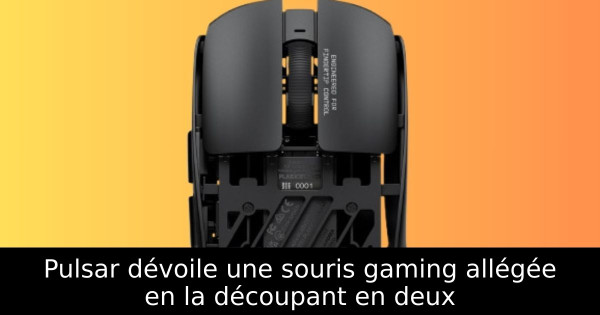 Pulsar dévoile une souris gaming allégée en la découpant en deux