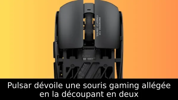 Pulsar dévoile une souris gaming allégée en la découpant en deux