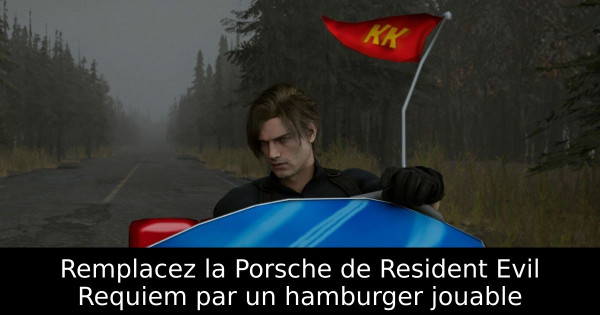 Remplacez la Porsche de Resident Evil Requiem par un hamburger jouable