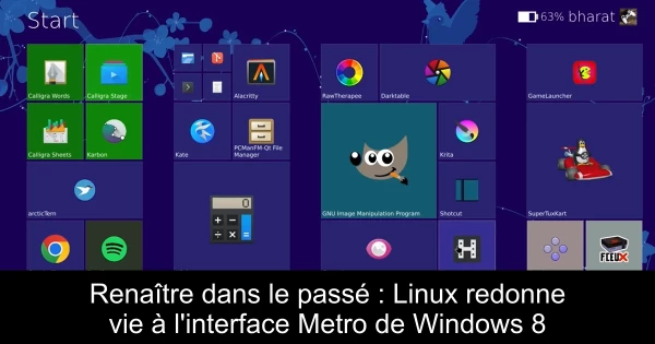 Renaître dans le passé : Linux redonne vie à l'interface Metro de Windows 8