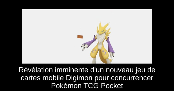 Révélation imminente d'un nouveau jeu de cartes mobile Digimon pour concurrencer Pokémon TCG Pocket