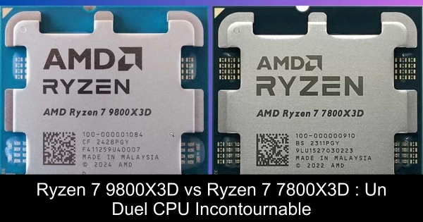Ryzen 7 9800X3D vs Ryzen 7 7800X3D : Un Duel CPU Incontournable