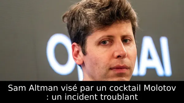Sam Altman visé par un cocktail Molotov : un incident troublant