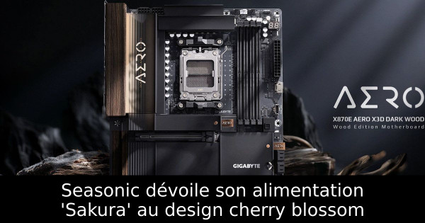 Seasonic dévoile son alimentation 'Sakura' au design cherry blossom