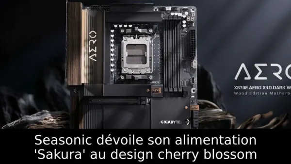 Seasonic dévoile son alimentation 'Sakura' au design cherry blossom