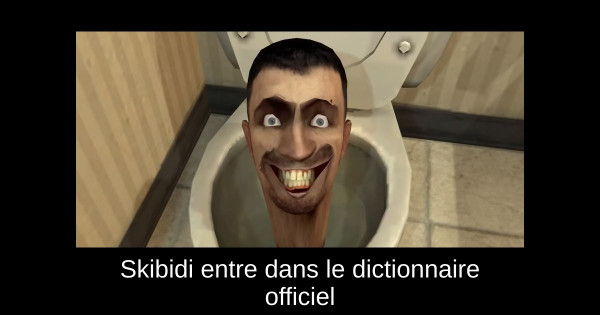 Skibidi entre dans le dictionnaire officiel