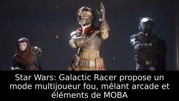 Star Wars: Galactic Racer propose un mode multijoueur fou, mêlant arcade et éléments de MOBA