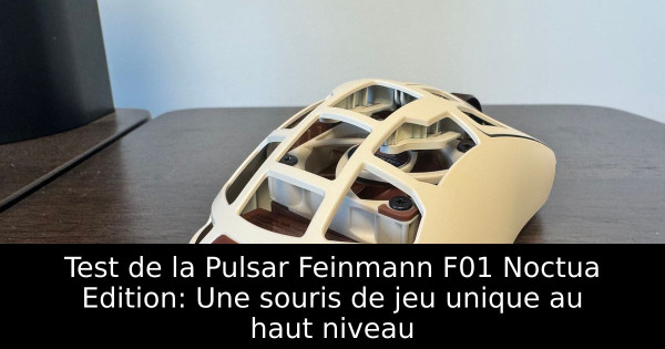 Test de la Pulsar Feinmann F01 Noctua Edition: Une souris de jeu unique au haut niveau