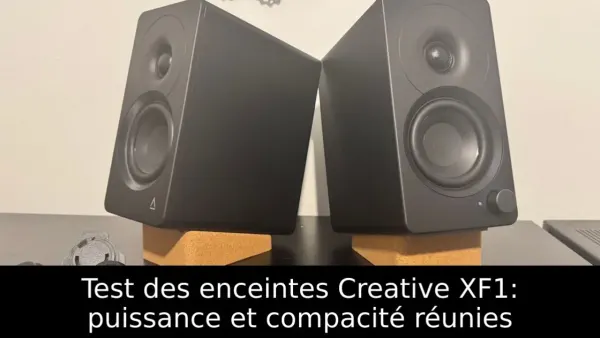 Test des enceintes Creative XF1: puissance et compacité réunies