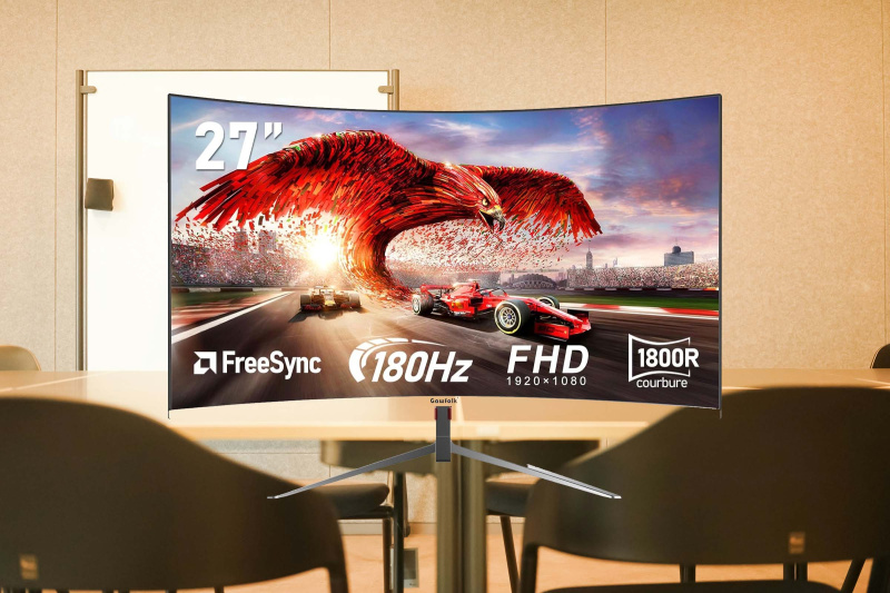 Test du Gawfolk Écran Gamer 27 Pouces Incurvé 180Hz - La Performance au Service de l'Immersion