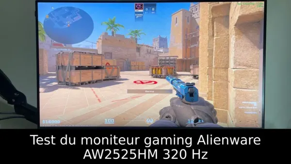 Test du moniteur gaming Alienware AW2525HM 320 Hz