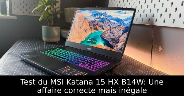 Test du MSI Katana 15 HX B14W: Une affaire correcte mais inégale