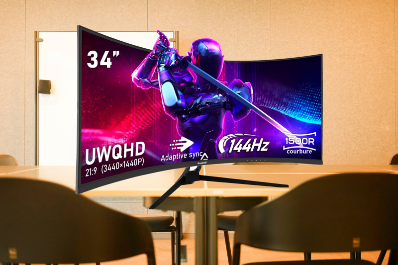 Test écran gamer Gawfolk Ultra Large 34 pouces