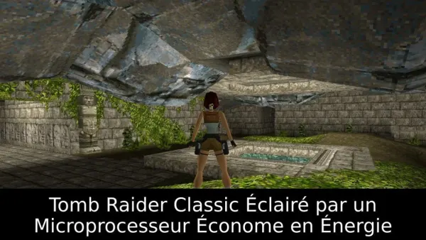 Tomb Raider Classic Éclairé par un Microprocesseur Économe en Énergie