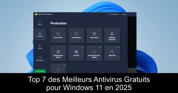 Top 7 des Meilleurs Antivirus Gratuits pour Windows 11 en 2025
