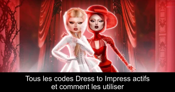 Tous les codes Dress to Impress actifs et comment les utiliser