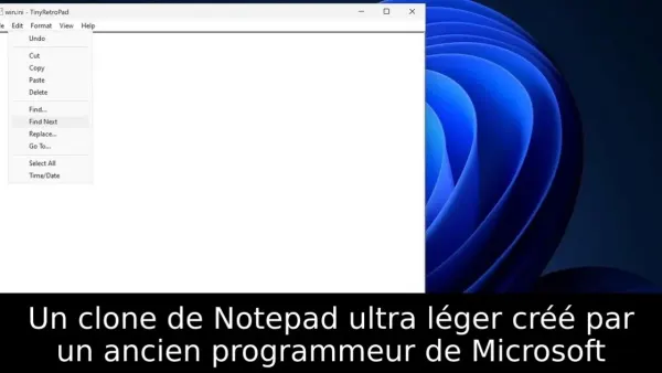 Un clone de Notepad ultra léger créé par un ancien programmeur de Microsoft