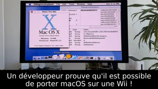 Un développeur prouve qu'il est possible de porter macOS sur une Wii !