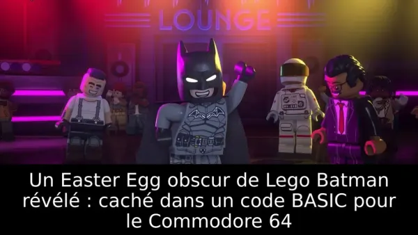 Un Easter Egg obscur de Lego Batman révélé : caché dans un code BASIC pour le Commodore 64