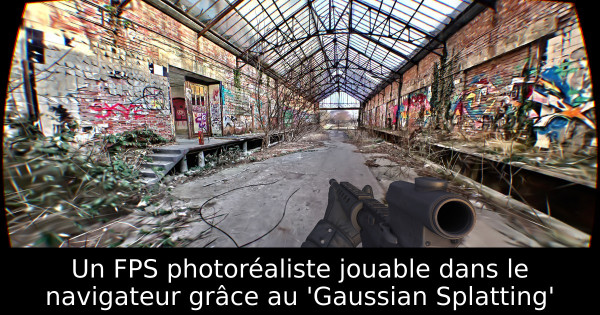 Un FPS photoréaliste jouable dans le navigateur grâce au 'Gaussian Splatting'