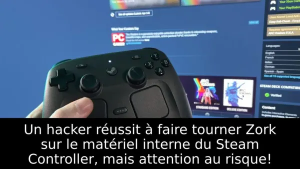 Un hacker réussit à faire tourner Zork sur le matériel interne du Steam Controller, mais attention au risque!