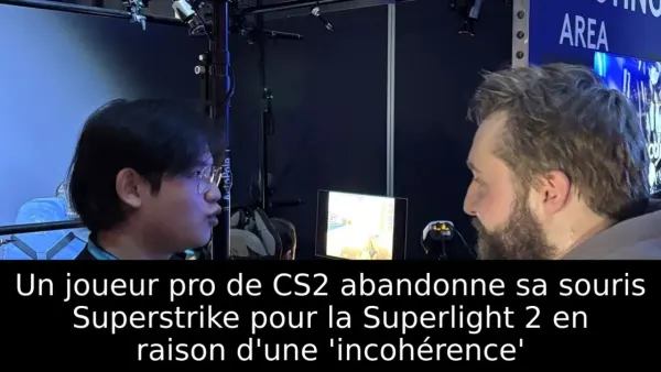 Un joueur pro de CS2 abandonne sa souris Superstrike pour la Superlight 2 en raison d'une 'incohérence'